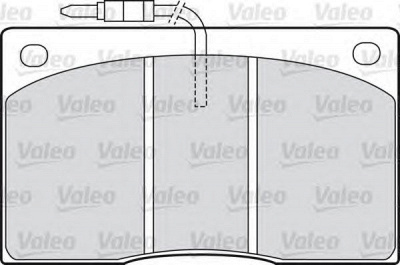 VALEO 598374 -  Комплект тормозных колодок, дисковый тормоз