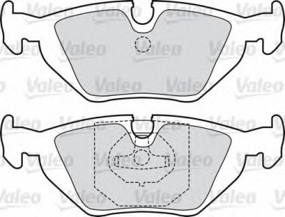 VALEO 598386 -  Комплект тормозных колодок, дисковый тормоз