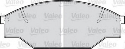 VALEO 598402 -  Комплект тормозных колодок, дисковый тормоз