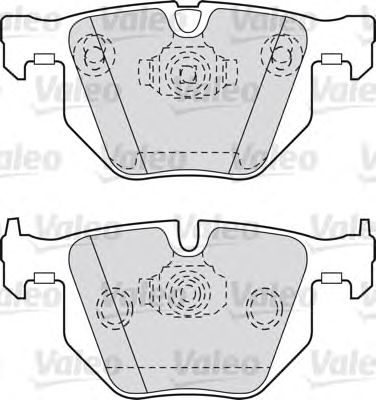 VALEO 598411 -  Комплект тормозных колодок, дисковый тормоз