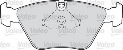 VALEO 598440 -  Комплект тормозных колодок, дисковый тормоз