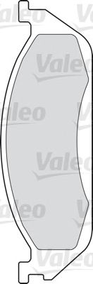 VALEO 598442 -  Комплект тормозных колодок, дисковый тормоз
