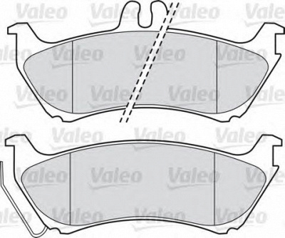 VALEO 598443 -  Комплект тормозных колодок, дисковый тормоз