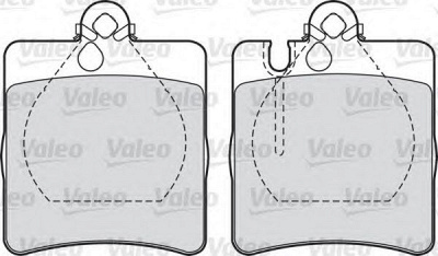 VALEO 598447 -  Комплект тормозных колодок, дисковый тормоз