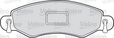 VALEO 598453 -  Комплект тормозных колодок, дисковый тормоз