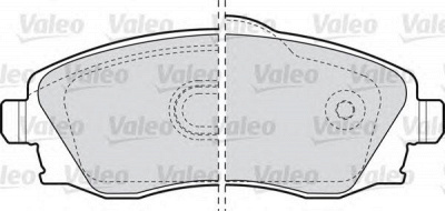 VALEO 598456 -  Комплект тормозных колодок, дисковый тормоз