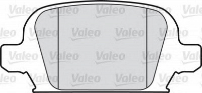 VALEO 598457 -  Комплект тормозных колодок, дисковый тормоз
