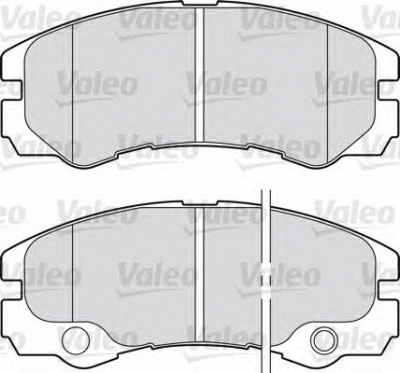 VALEO 598460 -  Комплект тормозных колодок, дисковый тормоз