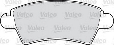 VALEO 598462 -  Комплект тормозных колодок, дисковый тормоз