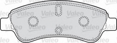 VALEO 598464 -  Комплект тормозных колодок, дисковый тормоз