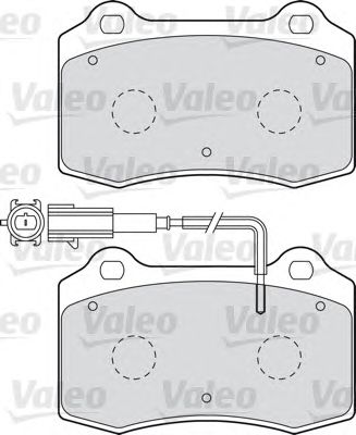VALEO 598466 -  Комплект тормозных колодок, дисковый тормоз