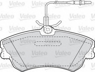 VALEO 598470 -  Комплект тормозных колодок, дисковый тормоз