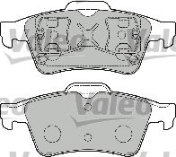 VALEO 598472 -  Комплект тормозных колодок, дисковый тормоз