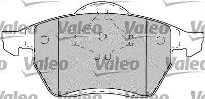 VALEO 598483 -  Комплект тормозных колодок, дисковый тормоз