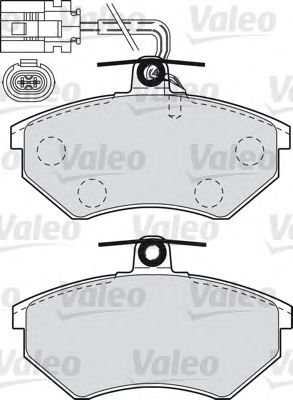 VALEO 598484 -  Комплект тормозных колодок, дисковый тормоз