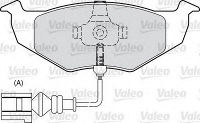 VALEO 598488 -  Комплект тормозных колодок, дисковый тормоз