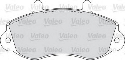 VALEO 598490 -  Комплект тормозных колодок, дисковый тормоз