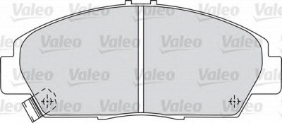 VALEO 598494 -  Комплект тормозных колодок, дисковый тормоз