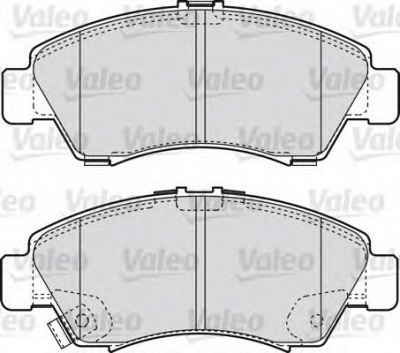 VALEO 598495 -  Комплект тормозных колодок, дисковый тормоз