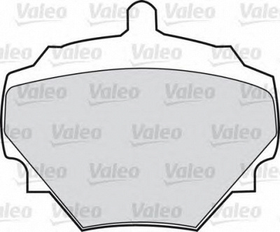 VALEO 598497 -  Комплект тормозных колодок, дисковый тормоз