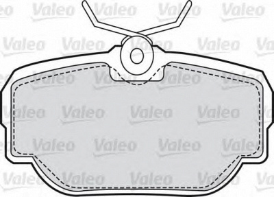 VALEO 598499 -  Комплект тормозных колодок, дисковый тормоз