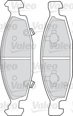 VALEO 598510 -  Комплект тормозных колодок, дисковый тормоз