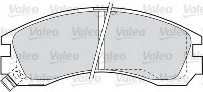 VALEO 598517 -  Комплект тормозных колодок, дисковый тормоз