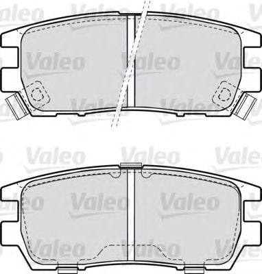 VALEO 598519 -  Комплект тормозных колодок, дисковый тормоз