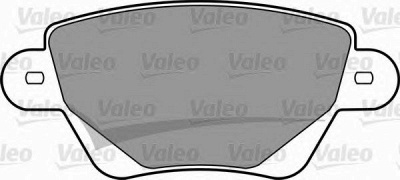 VALEO 598527 -  Комплект тормозных колодок, дисковый тормоз