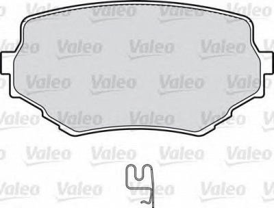 VALEO 598534 -  Комплект тормозных колодок, дисковый тормоз