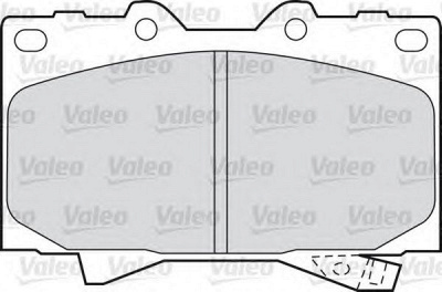 VALEO 598535 -  Комплект тормозных колодок, дисковый тормоз