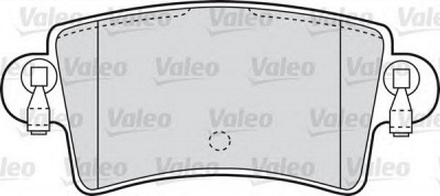 VALEO 598538 -  Комплект тормозных колодок, дисковый тормоз