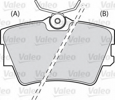 VALEO 598546 -  Комплект тормозных колодок, дисковый тормоз