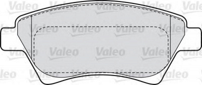 VALEO 598558 -  Комплект тормозных колодок, дисковый тормоз