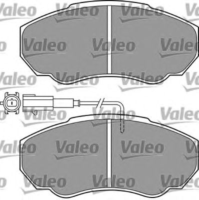 VALEO 598568 -  Комплект тормозных колодок, дисковый тормоз