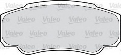 VALEO 598570 -  Комплект тормозных колодок, дисковый тормоз
