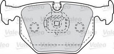 VALEO 598580 -  Комплект тормозных колодок, дисковый тормоз