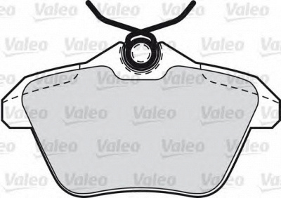VALEO 598581 -  Комплект тормозных колодок, дисковый тормоз
