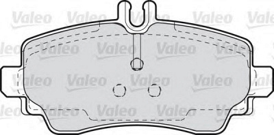 VALEO 598582 -  Комплект тормозных колодок, дисковый тормоз