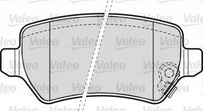VALEO 598584 -  Комплект тормозных колодок, дисковый тормоз