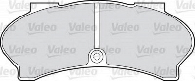 VALEO 598593 -  Комплект тормозных колодок, дисковый тормоз