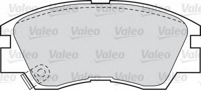VALEO 598597 -  Комплект тормозных колодок, дисковый тормоз