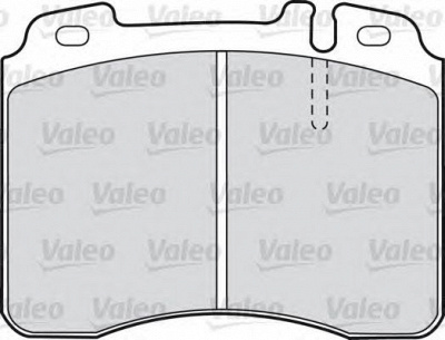 VALEO 598601 -  Комплект тормозных колодок, дисковый тормоз
