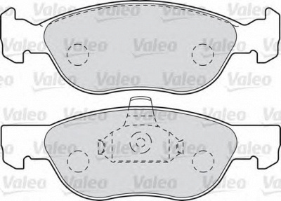 VALEO 598611 -  Комплект тормозных колодок, дисковый тормоз