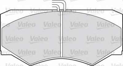 VALEO 598613 -  Комплект тормозных колодок, дисковый тормоз