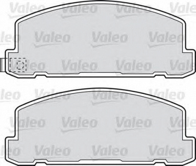 VALEO 598615 -  Комплект тормозных колодок, дисковый тормоз