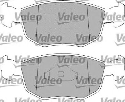 VALEO 598619 -  Комплект тормозных колодок, дисковый тормоз