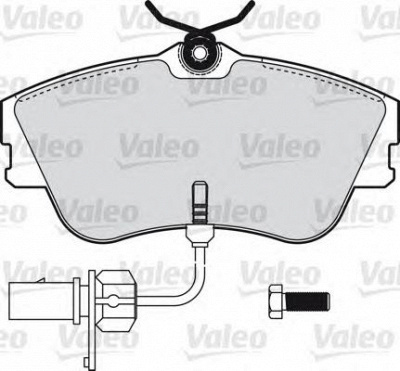 VALEO 598622 -  Комплект тормозных колодок, дисковый тормоз
