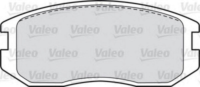 VALEO 598626 -  Комплект тормозных колодок, дисковый тормоз