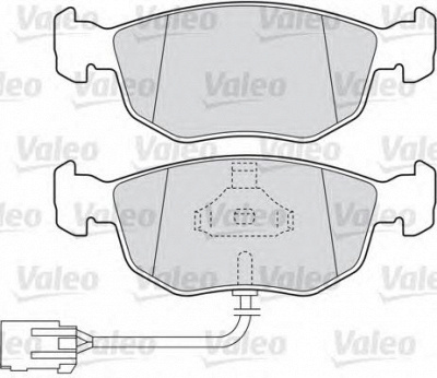 VALEO 598630 -  Комплект тормозных колодок, дисковый тормоз